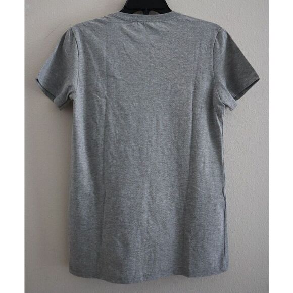 adidas HI1147 Women's Sz S Gray Heather Badge of Sport Logo Basic S/S T-Shirt - Picture 2 of 5
